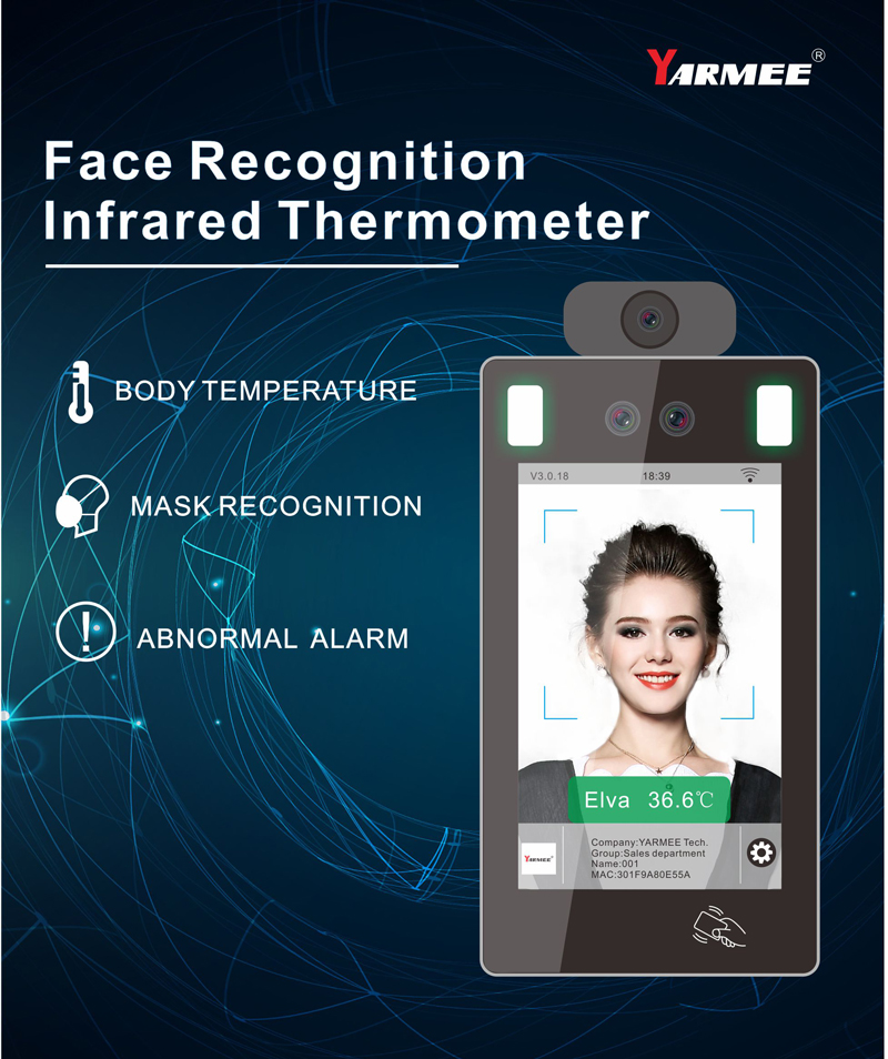 YF220 Face Recognition Infrared Thermometer YF220 Face Recognition Infrared Thermometer