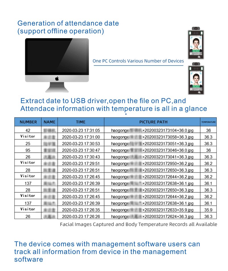 YF220 Face Recognition Infrared Thermometer YF220 Face Recognition Infrared Thermometer