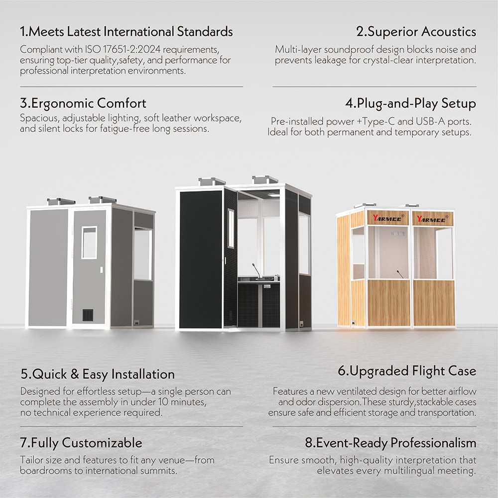YP452 YARMEE interpreter booth for interpreter
